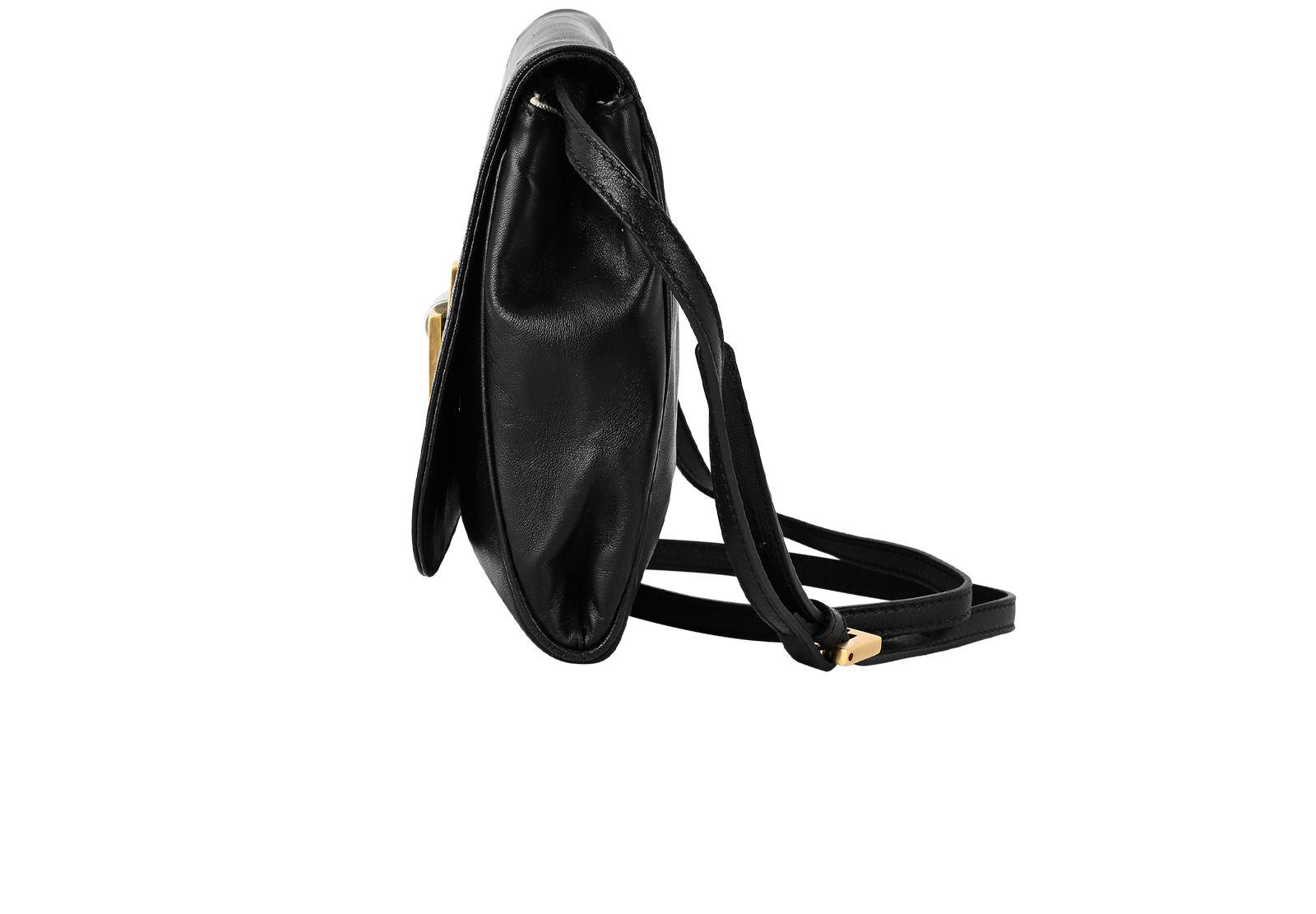 FF Flap, &pound;595, Handbags, Black, Leather, Bottom view